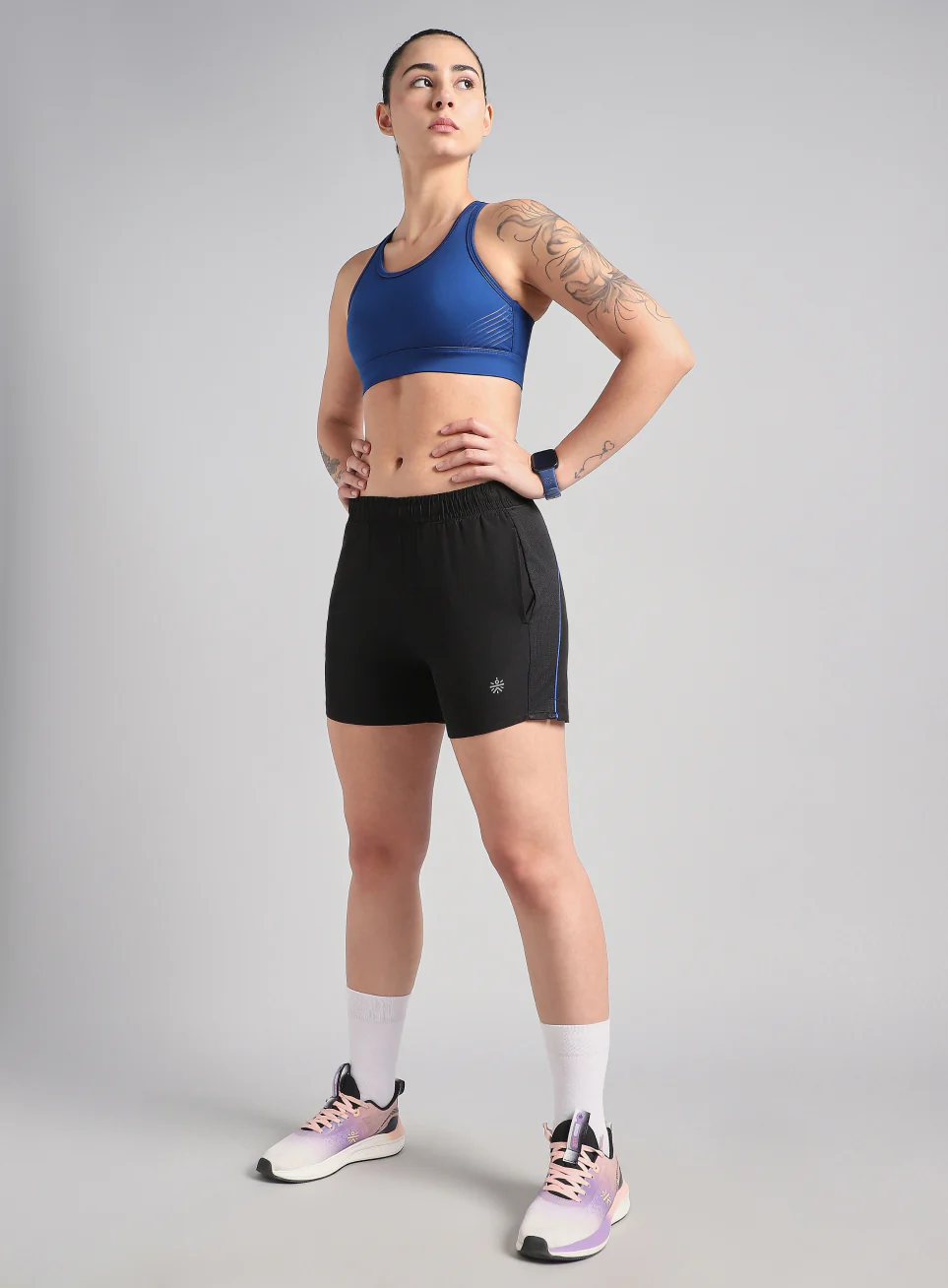 Women's Black In Motion Run Shorts - Image 2