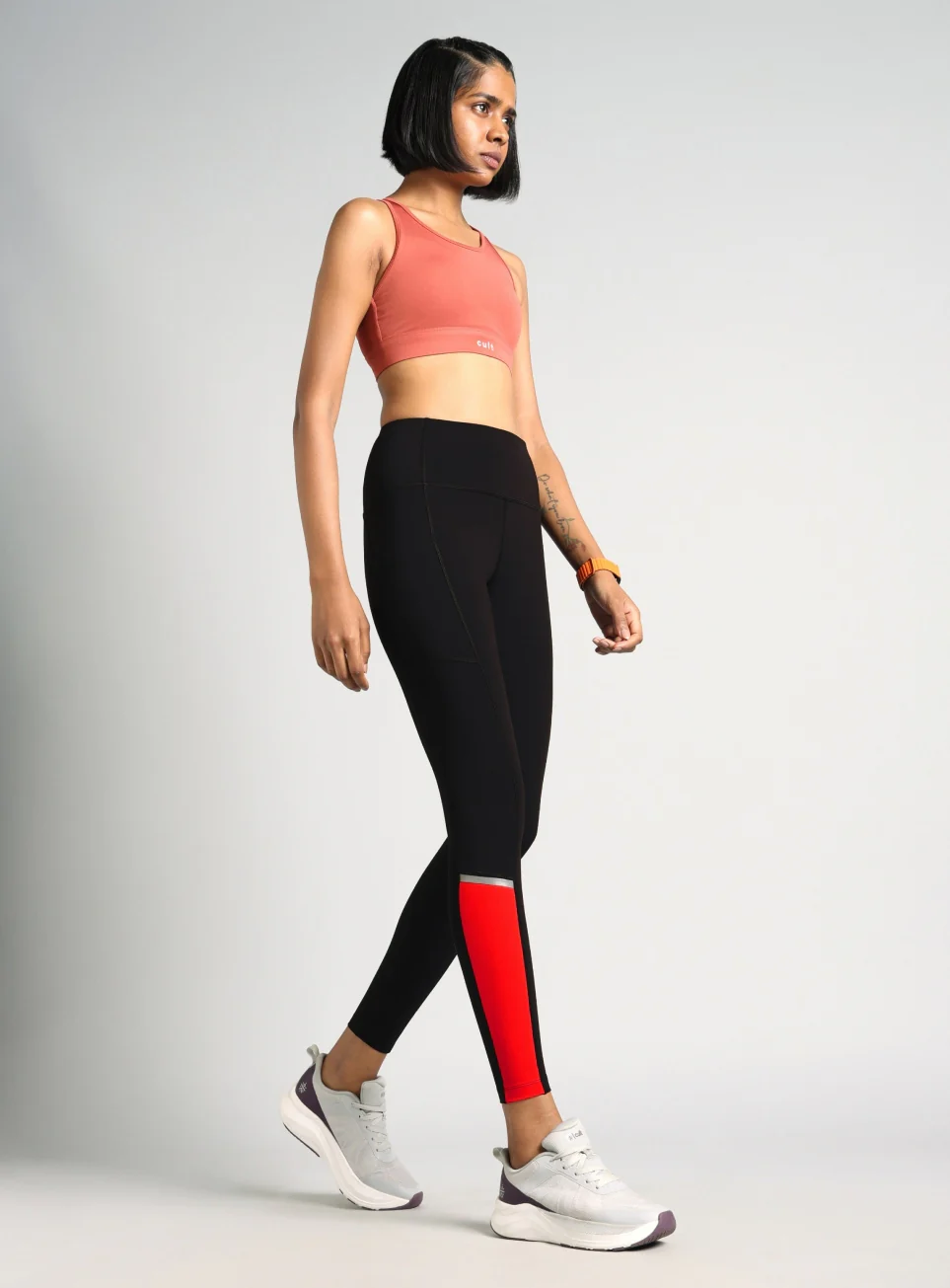 Women's Black Moonlight Running COMFlex Tights - Image 3