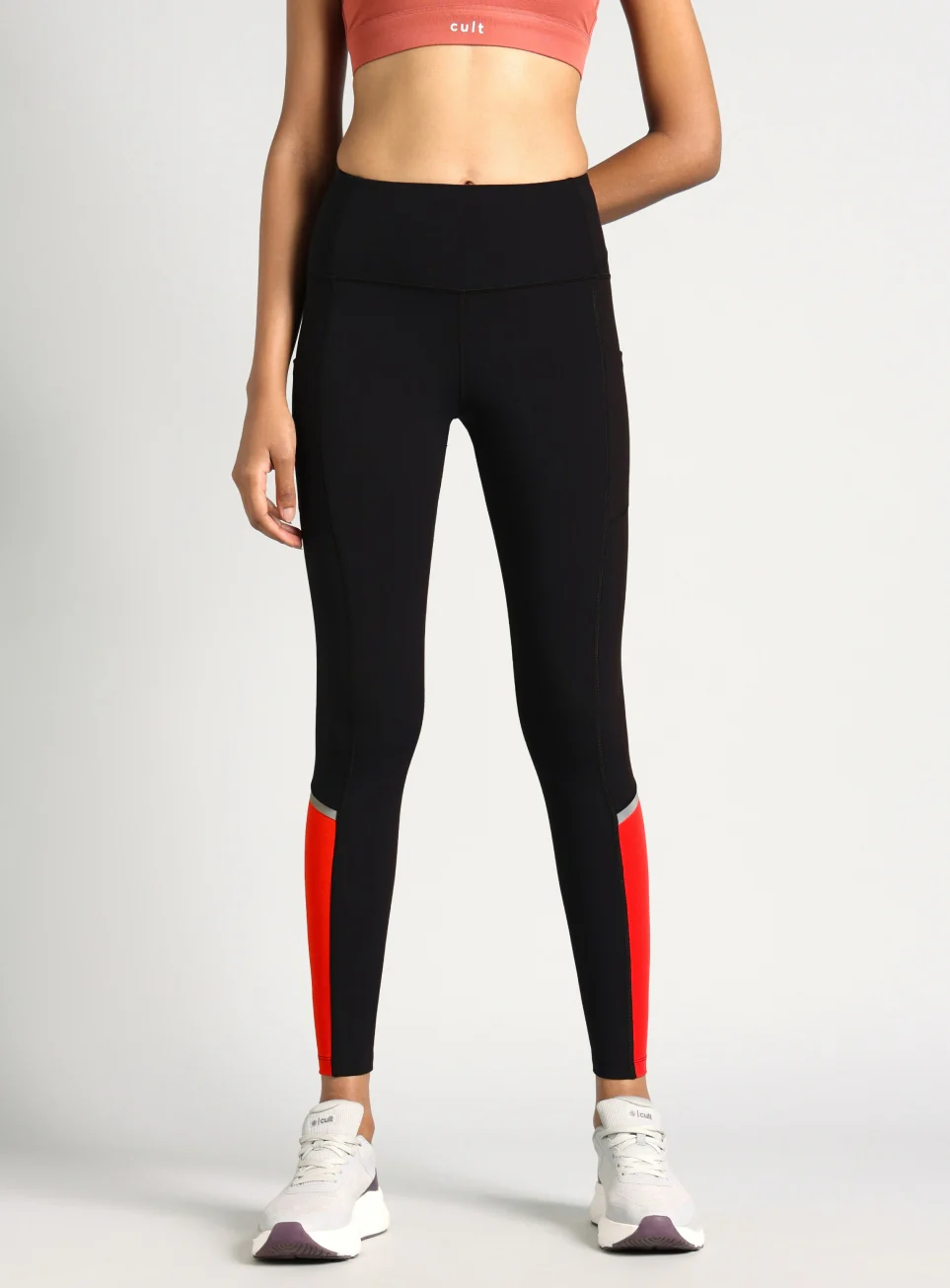 Women's Black Moonlight Running COMFlex Tights - Image 4