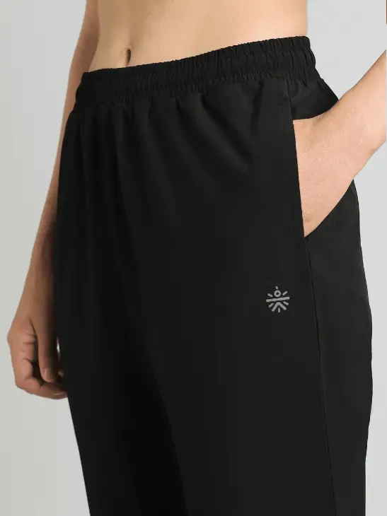 Women's Black Night Run Trackpants - Image 7