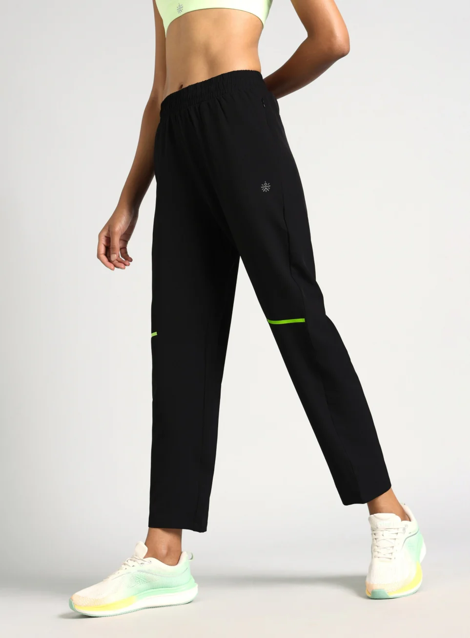 Women's Black Pace Pro Running Trackpants
