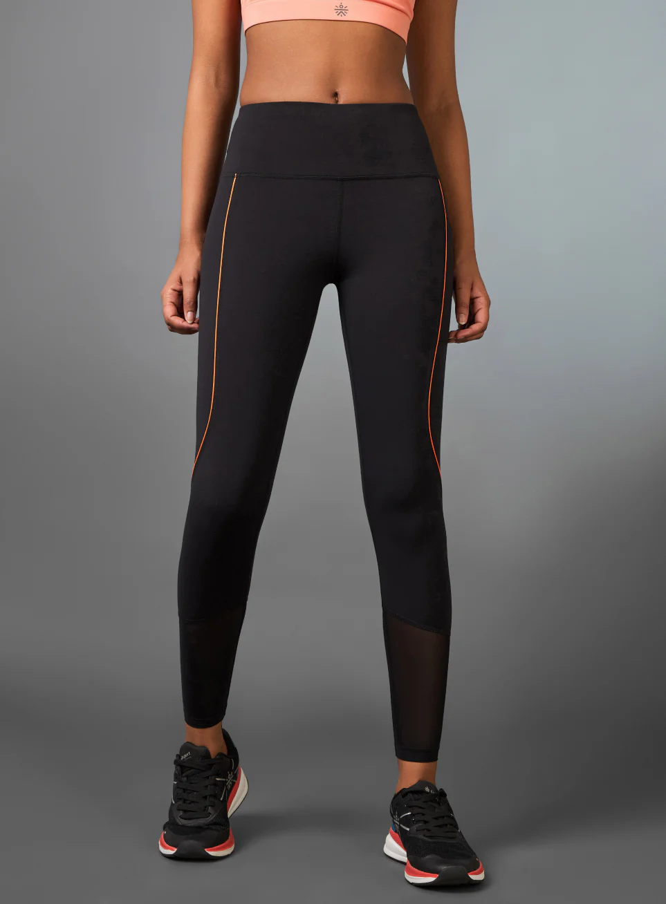 Women's Black Pace Up Running COMFlex Tights - Image 11