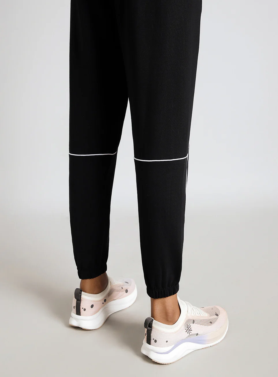 Women's Black Panel Highlight Joggers - Image 8