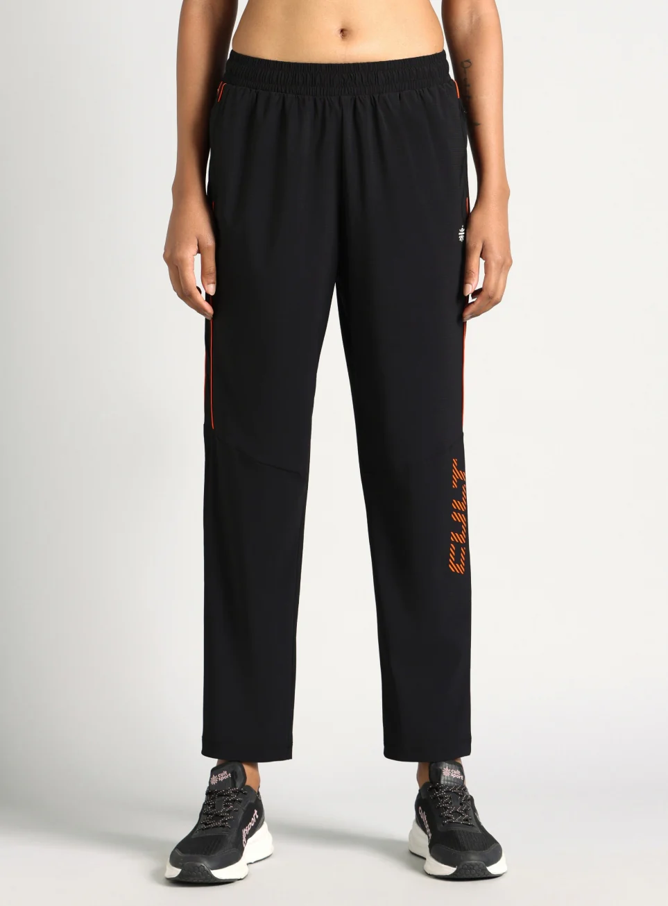 Women's Black Pop Up Active Pants - Image 4