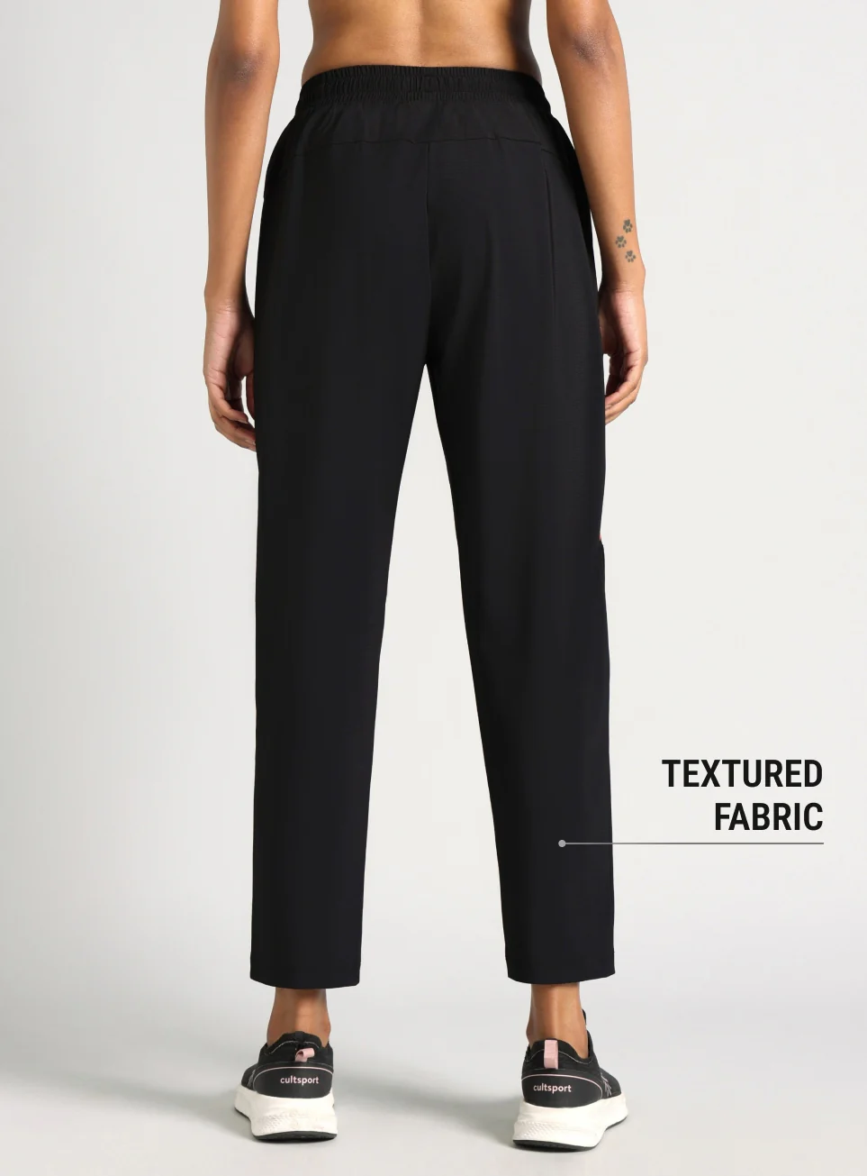 Women's Black Pop Up Active Pants - Image 6