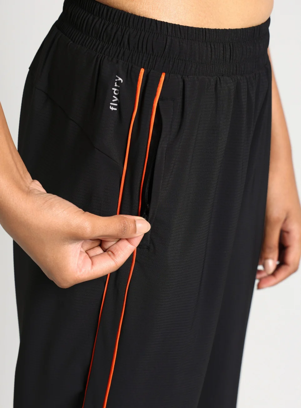 Women's Black Pop Up Active Pants - Image 8