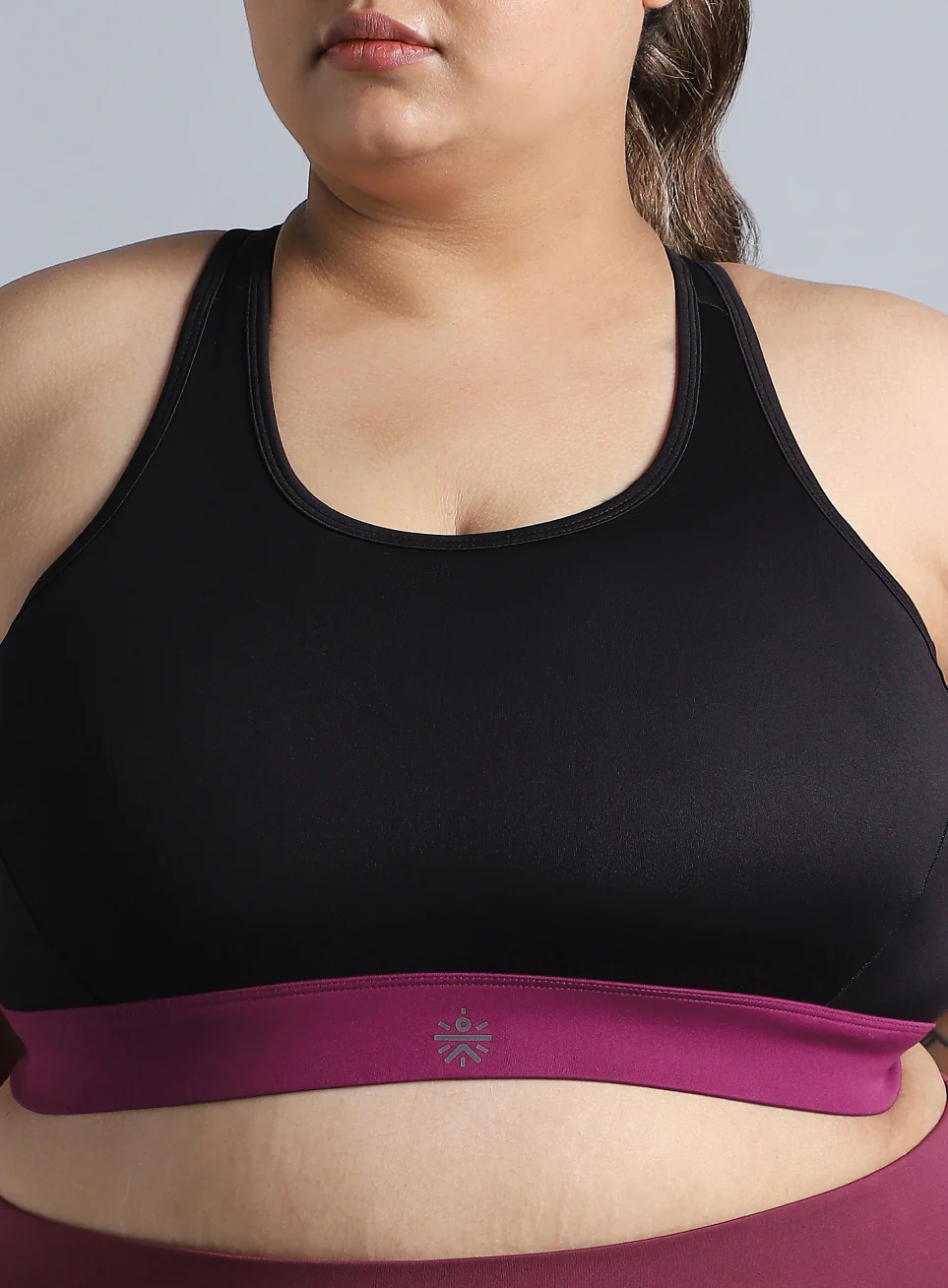Women's Black Run Forward High Support Plus Size Bra - Image 7