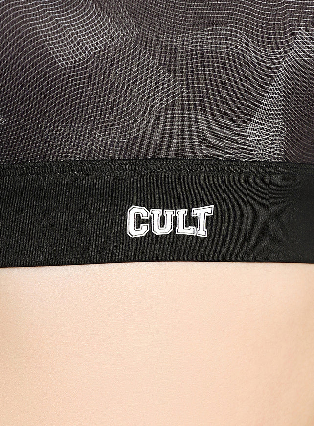 Women's Black True Black Combat High Support Bra - Image 8