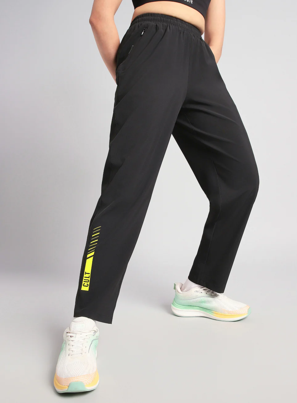 Women's Black True Strength Training Trackpant