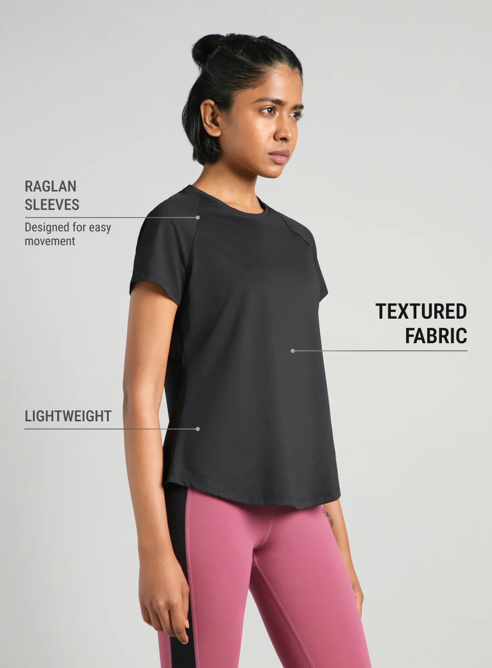 Women's Black Flow HIIT Top - Image 5