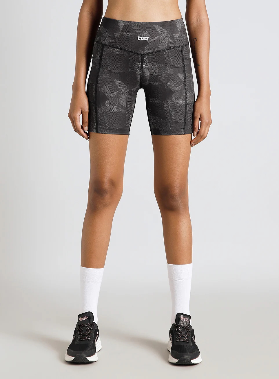 Women's Black Urban Camo Combat COMFlex Cycling Shorts - Image 4