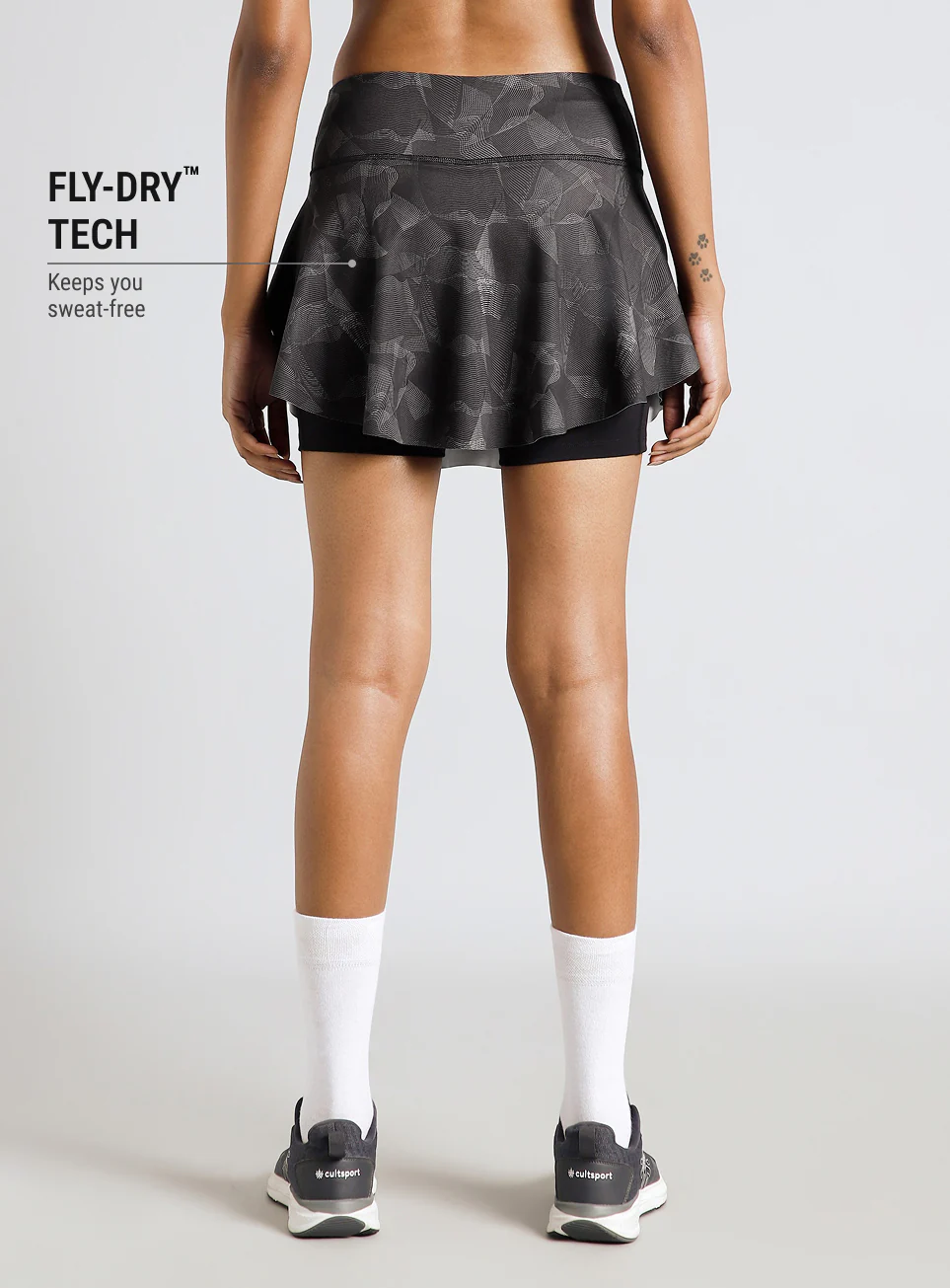 Women's Black Urban Camo Combat COMFlex Skorts - Image 6