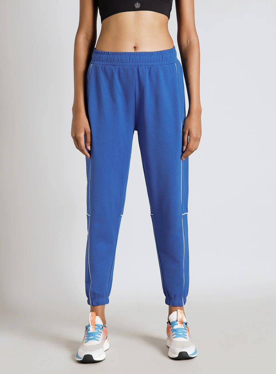 Women's Blue Panel Highlight Joggers - Image 4