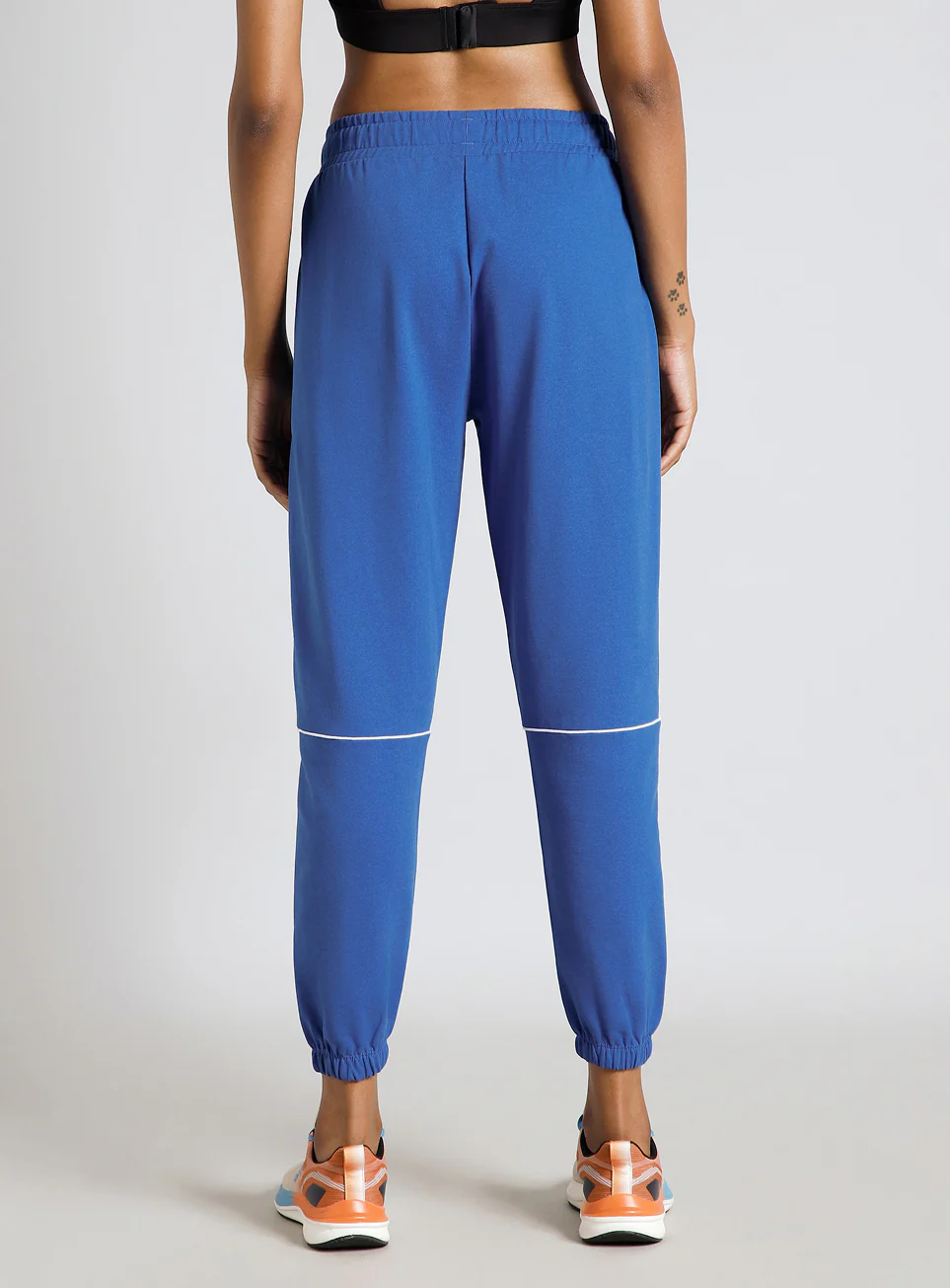 Women's Blue Panel Highlight Joggers - Image 6