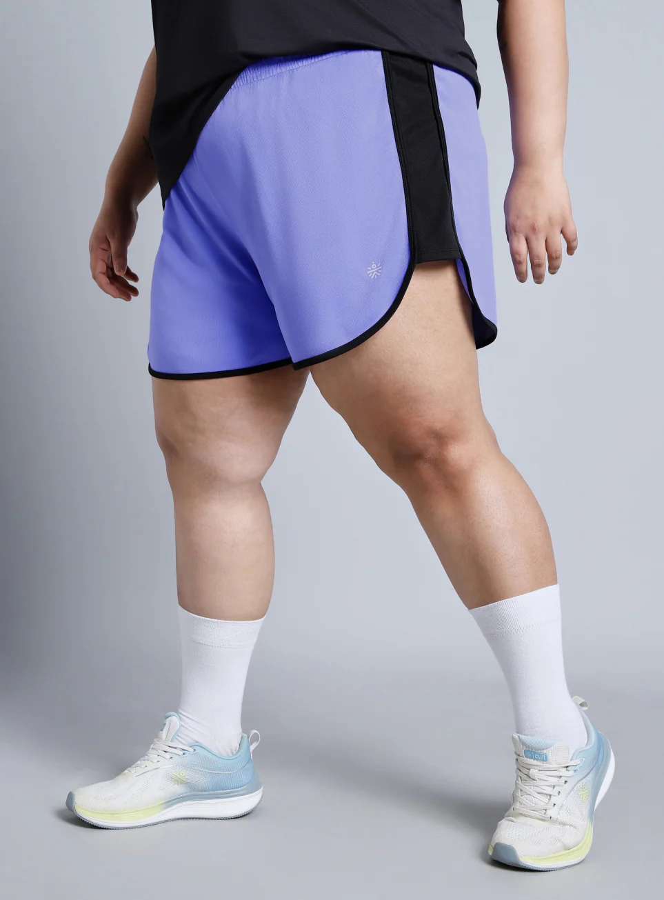 Women's Blue Power Active Plus Size Shorts