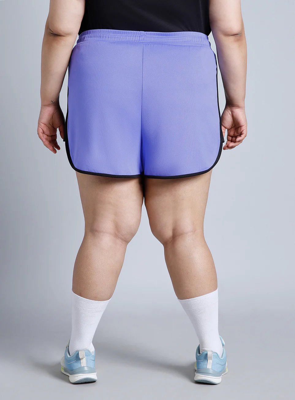 Women's Blue Power Active Plus Size Shorts - Image 6