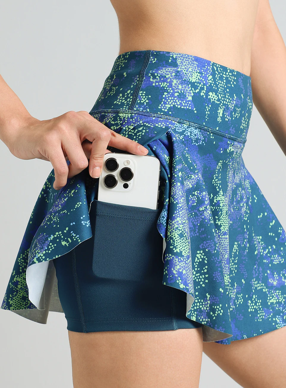 Women's Blue Training Essential Comflex Skort - Image 7
