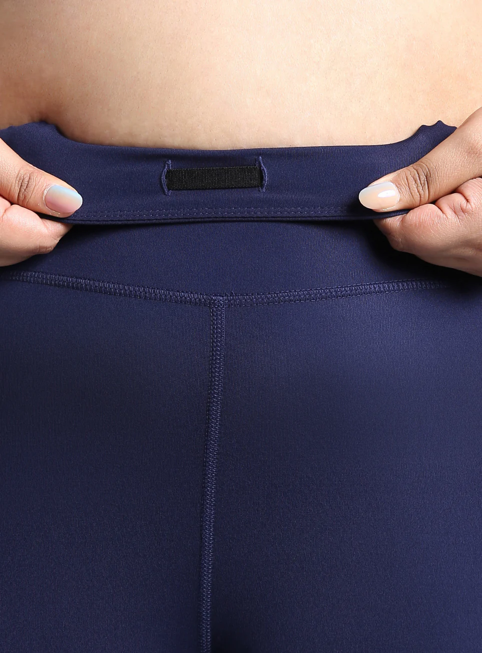 Women's Blue Training Plus Size COMFlex Tights - Image 9