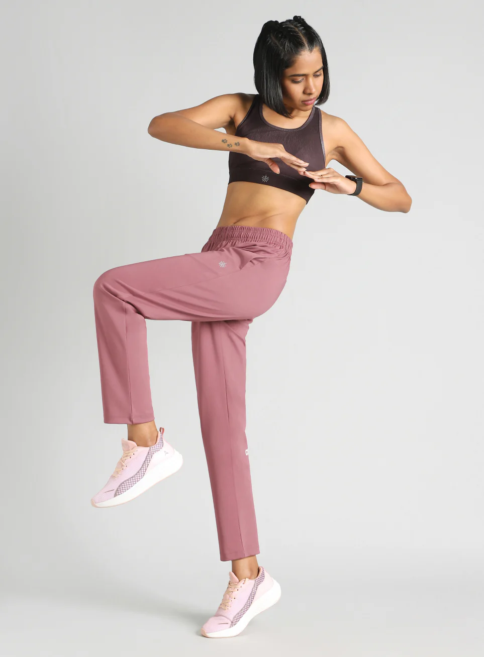 Women's Brown Cult Essential Running Joggers - Image 2