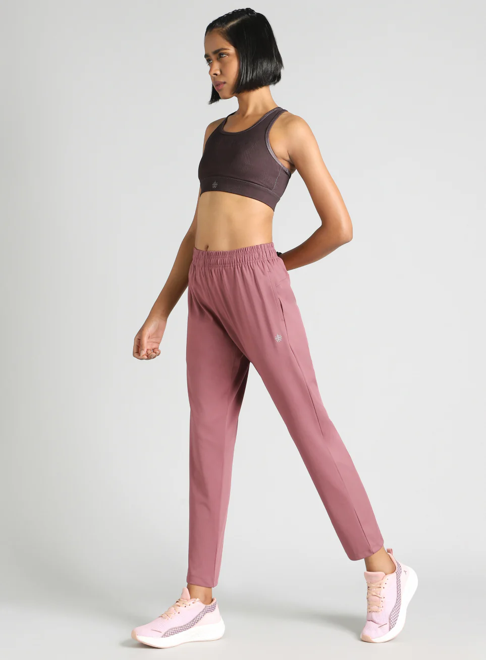 Women's Brown Cult Essential Running Joggers - Image 3