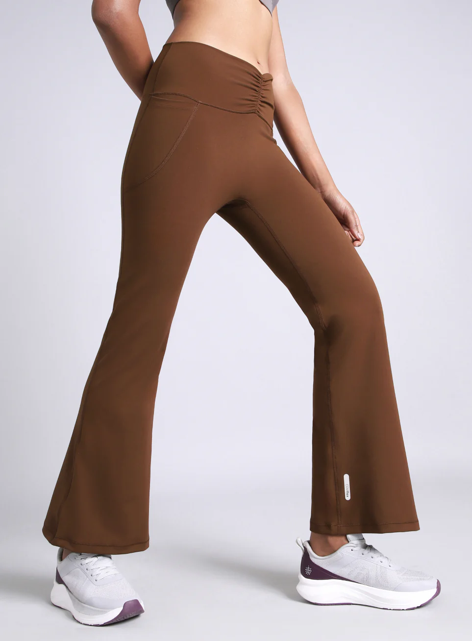 Women's Brown Flow Training COMFlex Flare Pants