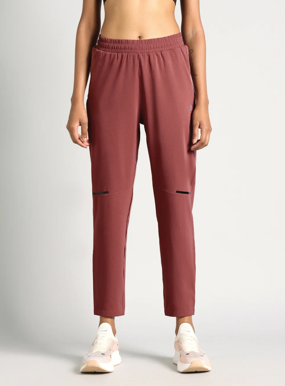 Women's Brown Pace Pro Running Trackpants - Image 4
