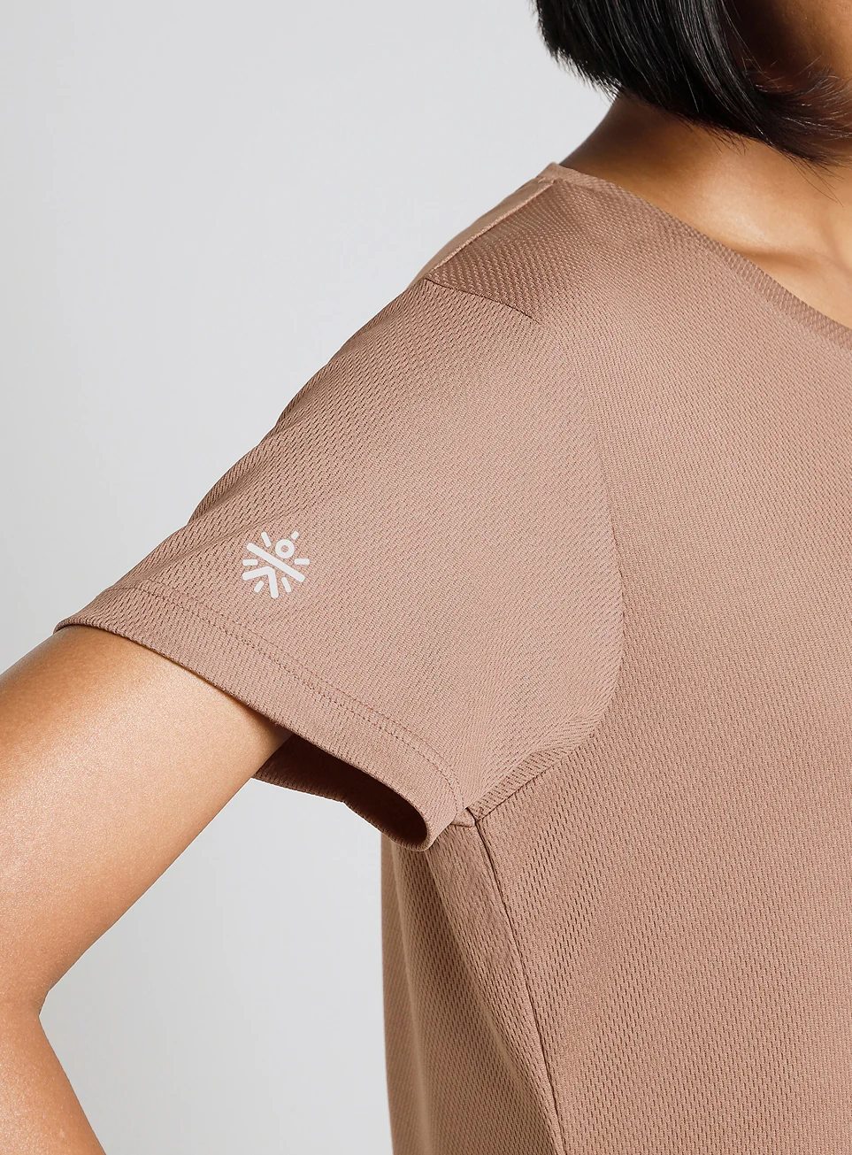 Women's Brown Performance T-shirt - Image 7