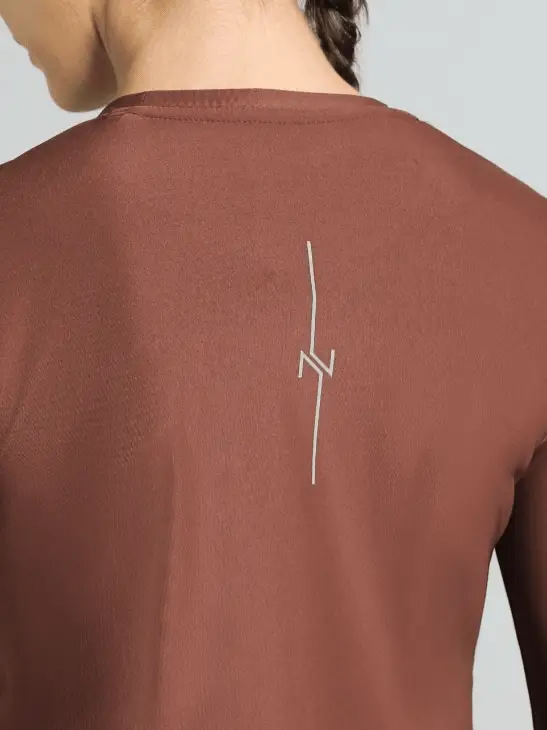 Women's Brown Runner's Escape T-shirt - Image 9