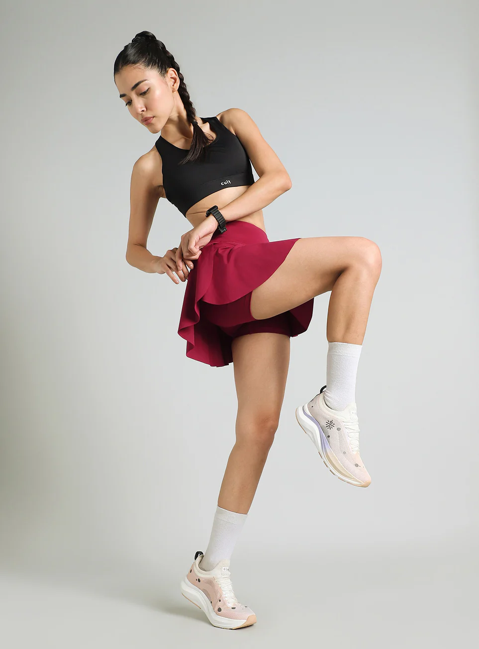 Women's Burgundy True Performance Sculpted COMFlex Skorts - Image 3