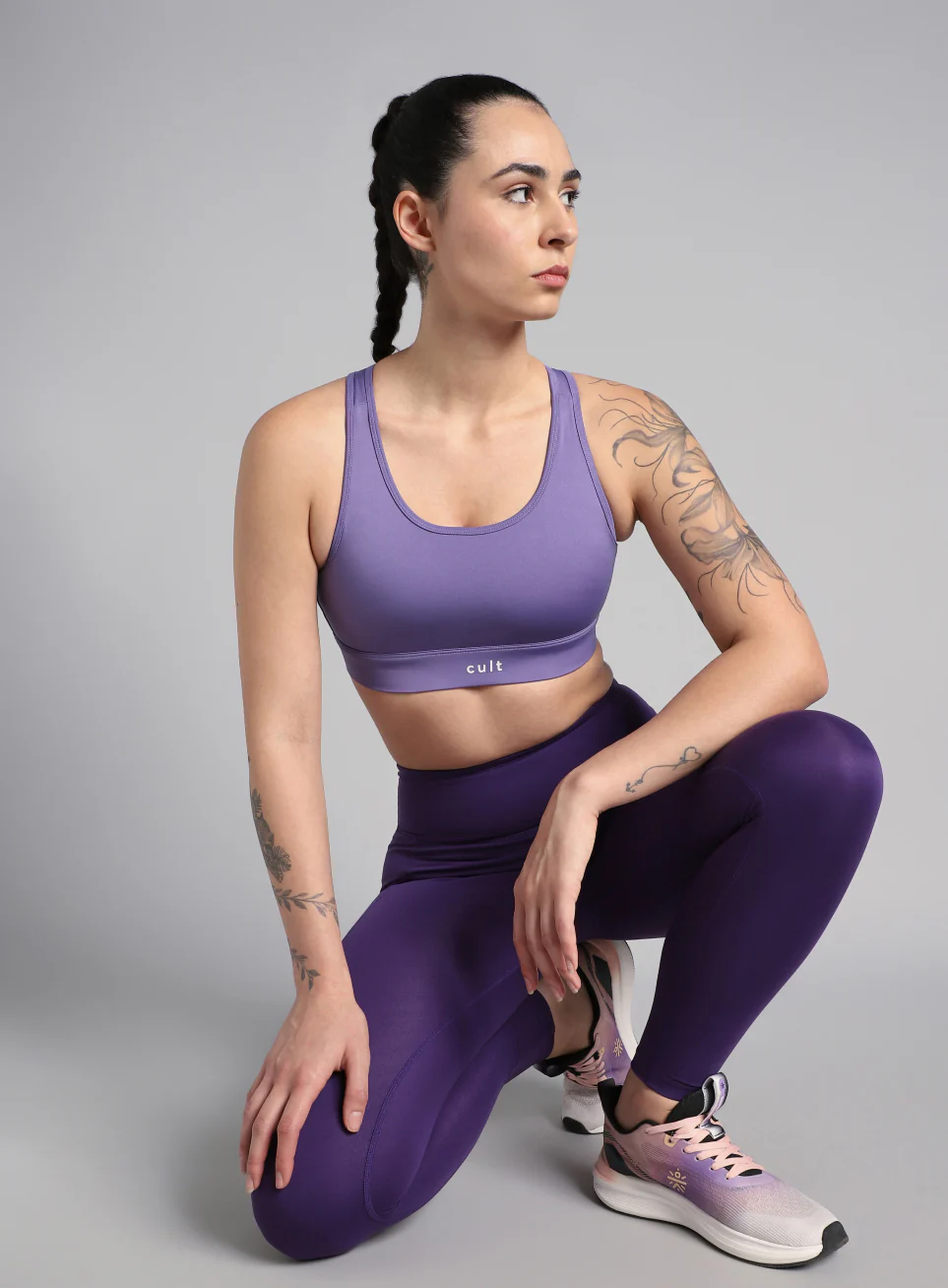 Women's Cult Purple Racerback Hook Bra