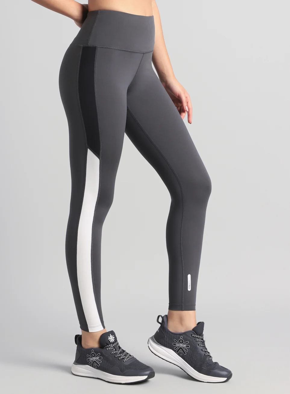 Women's Dark Grey Energy Pop Performance COMFlex Tights
