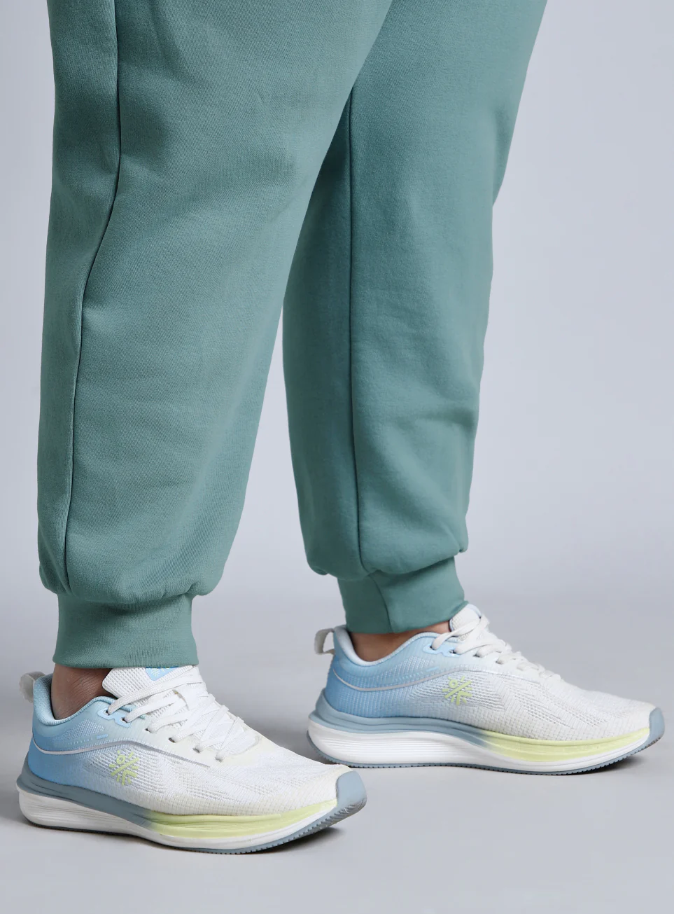 Women's Green Cotton Plus Size Everyday Joggers - Image 8