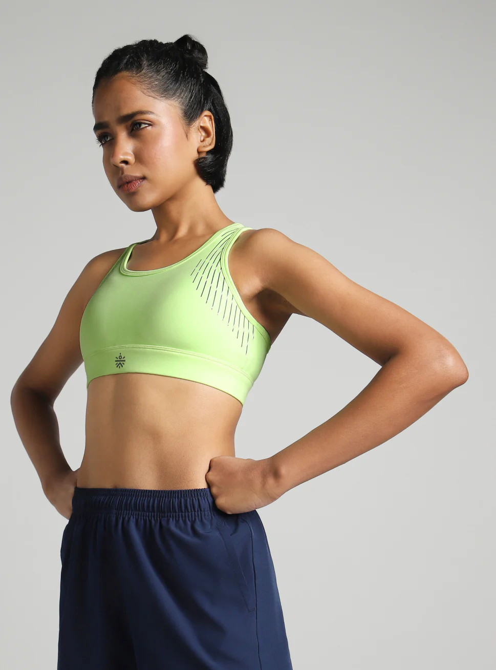 Women's Green True Strength High Support Sports Bra