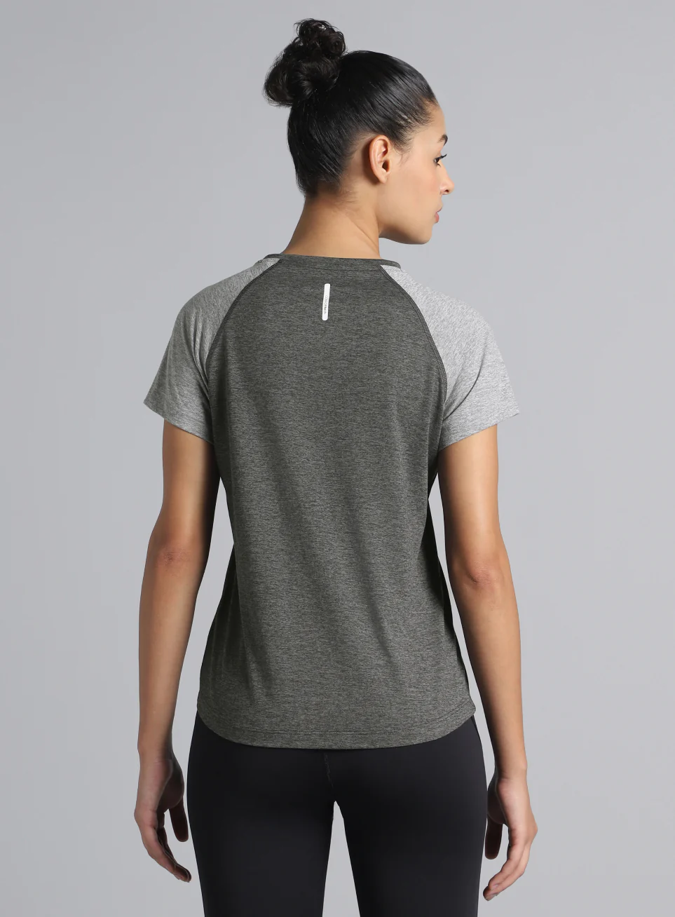 Women's Grey Active COMFORtech Colorblock T-shirt - Image 6