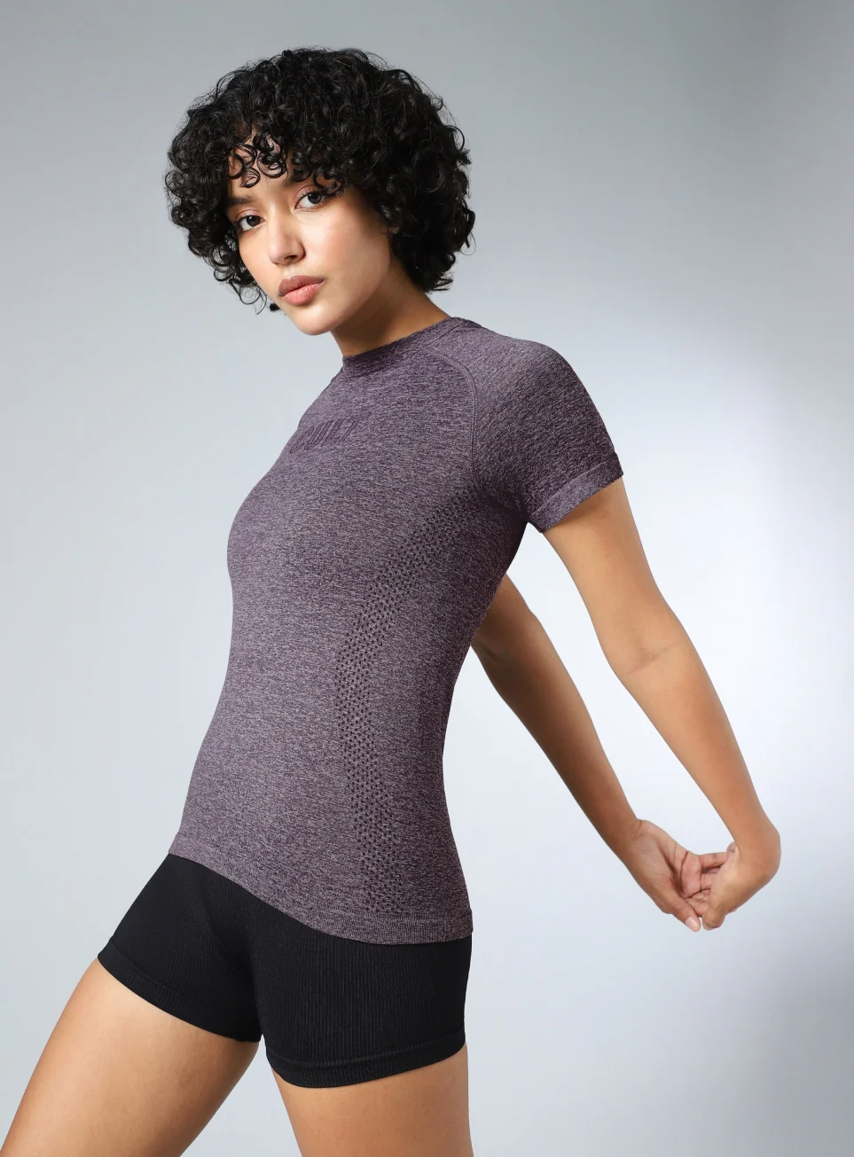 Women's Grey Contour Seamless T-shirt