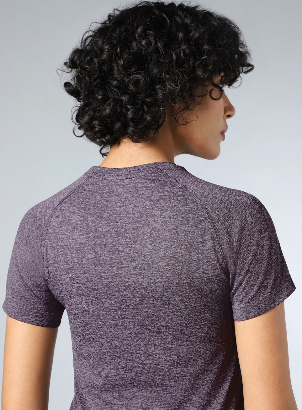 Women's Grey Contour Seamless T-shirt - Image 10