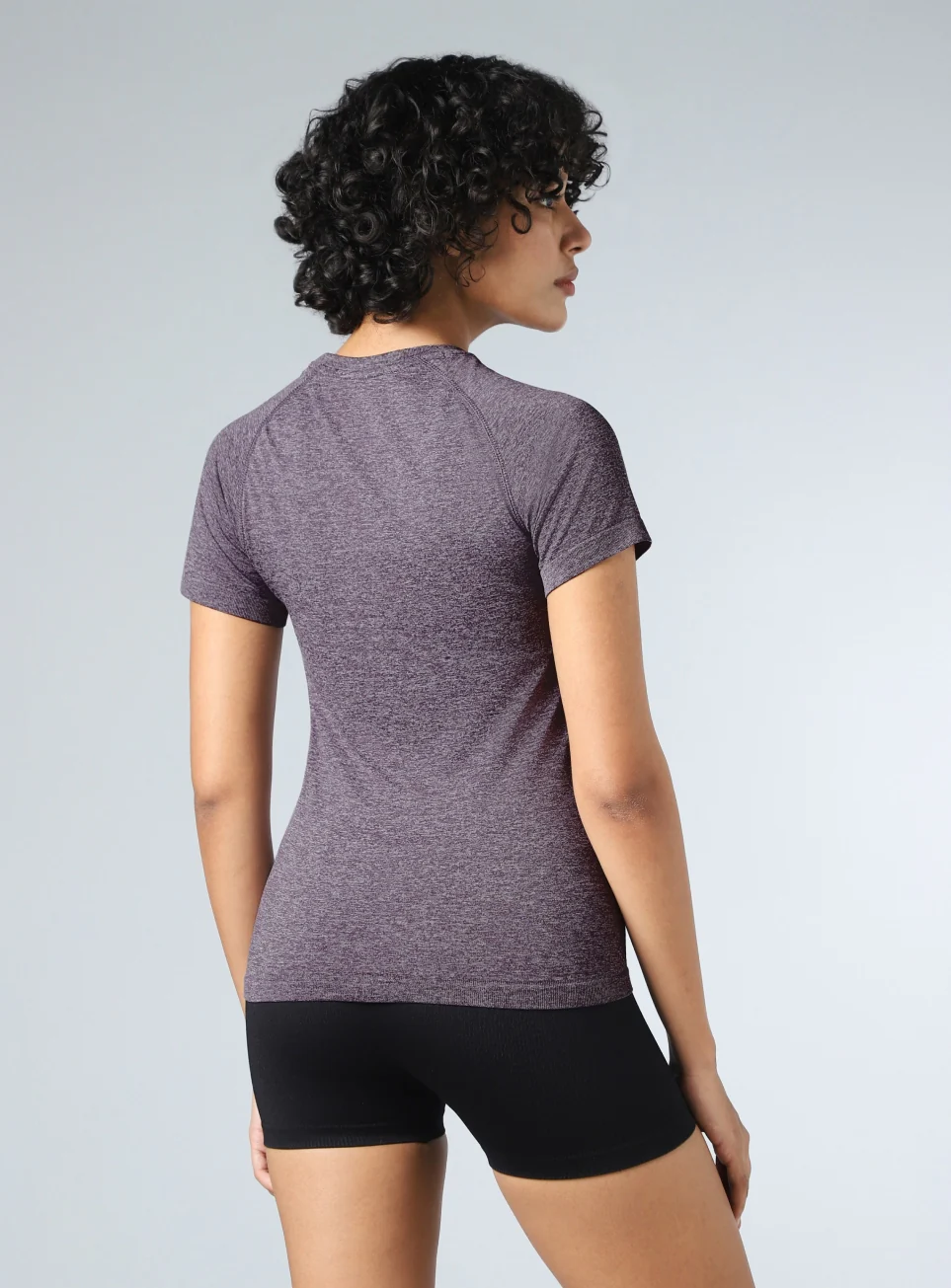 Women's Grey Contour Seamless T-shirt - Image 6