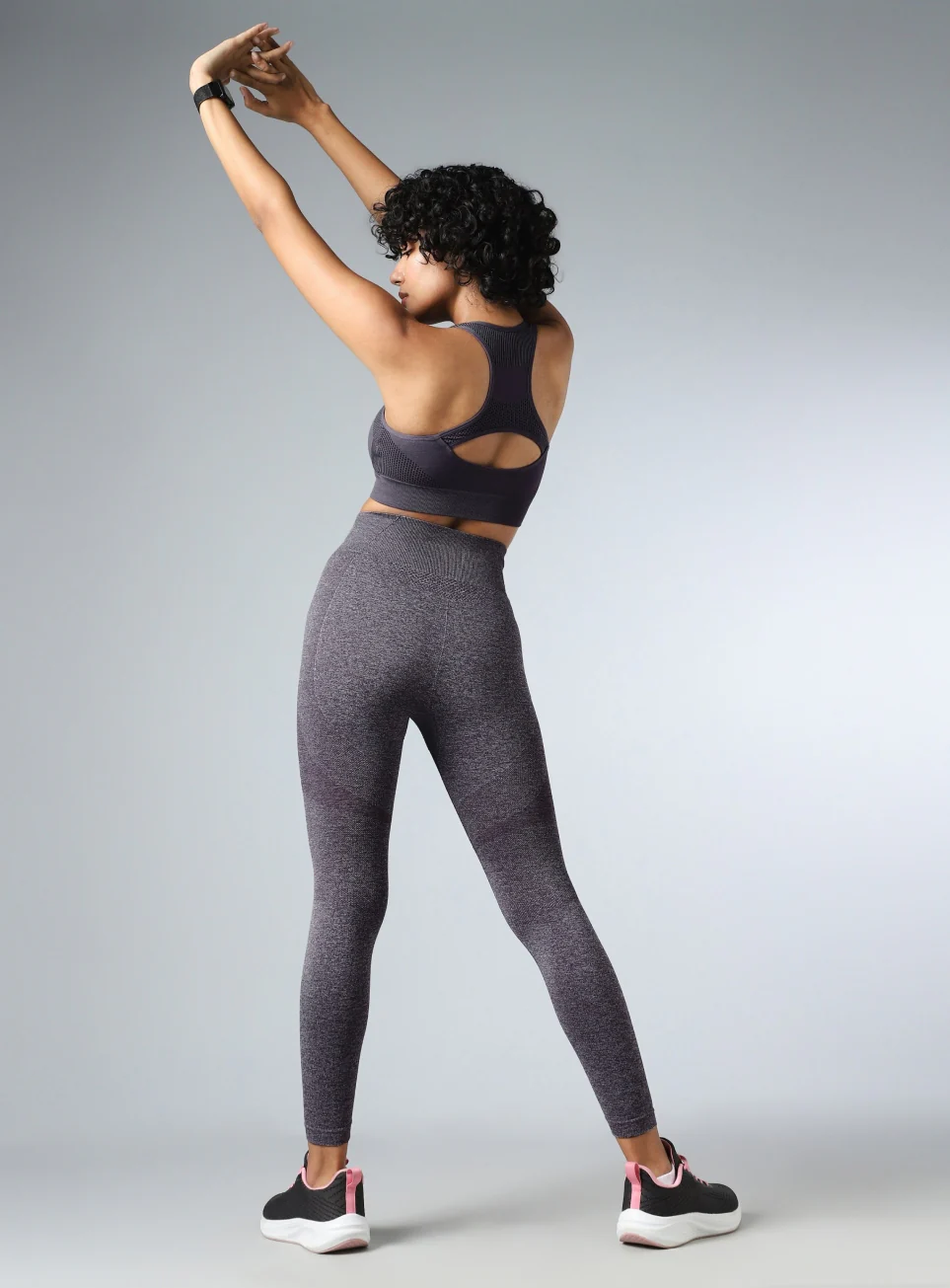 Women's Grey Momentum Medium Support Seamless Bra - Image 3
