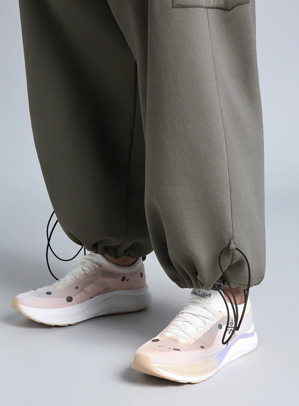 Women's Grey Plus Size Utility Joggers - Image 10