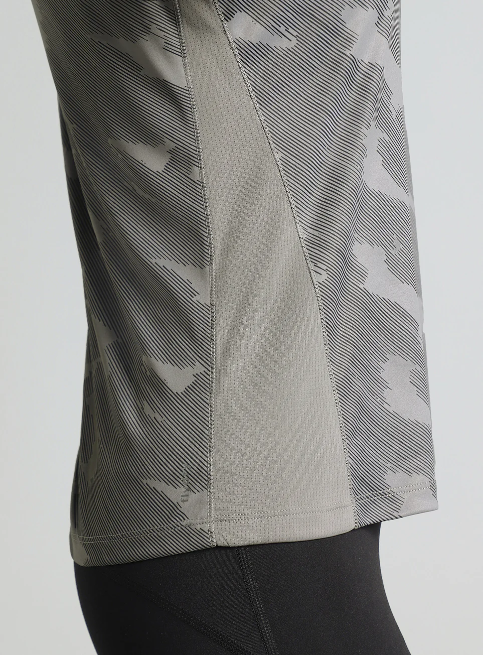 Women's Grey Urban Camo Running T-shirt - Image 10
