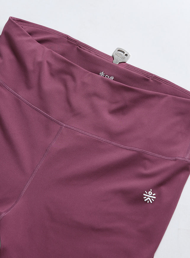 Women's Maroon Plus Size Graphic Branded COMFlex Training Tights - Image 8