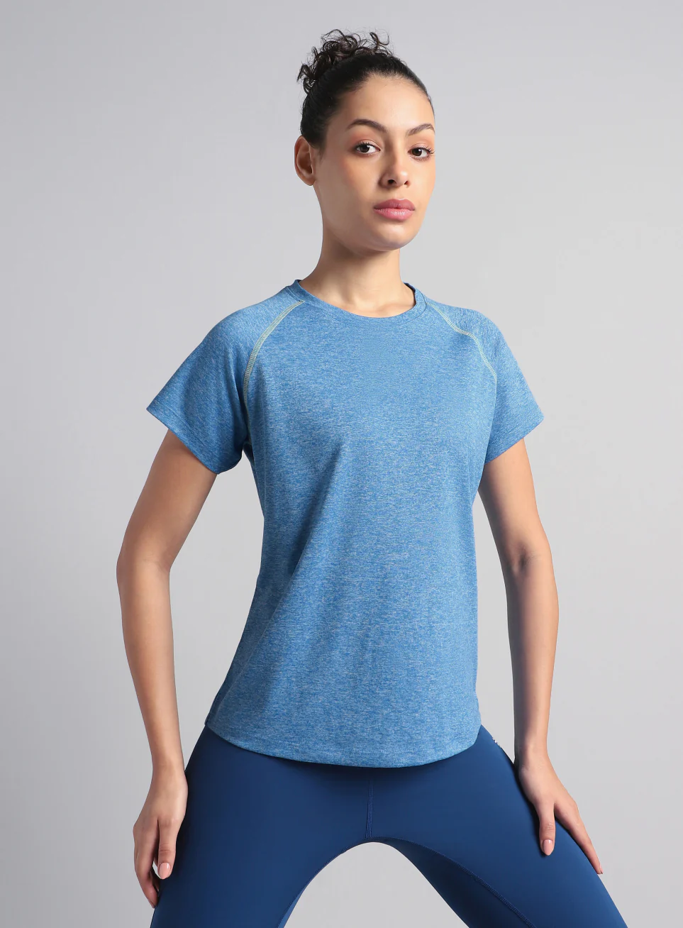 Women's Muscle Flex Blue COMFORtech T-shirt