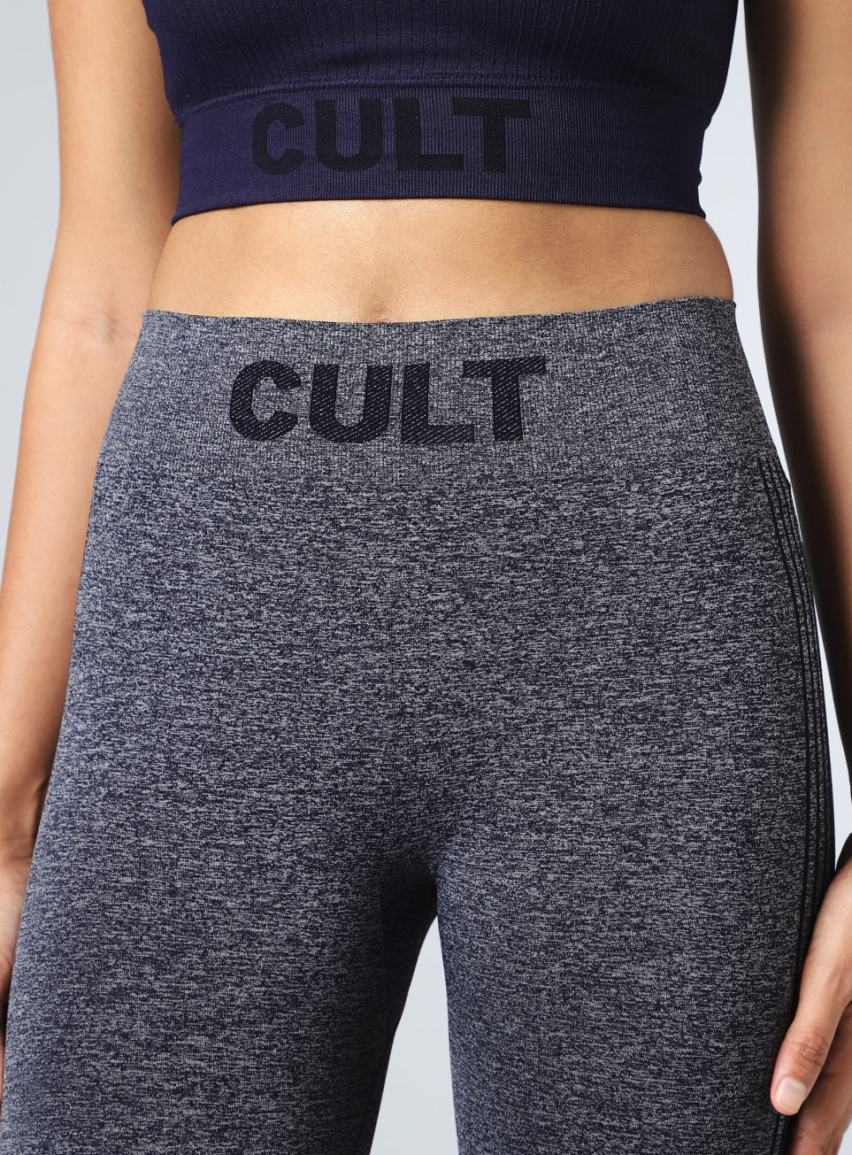 Women's Navy Momentum Seamless Tights - Image 7