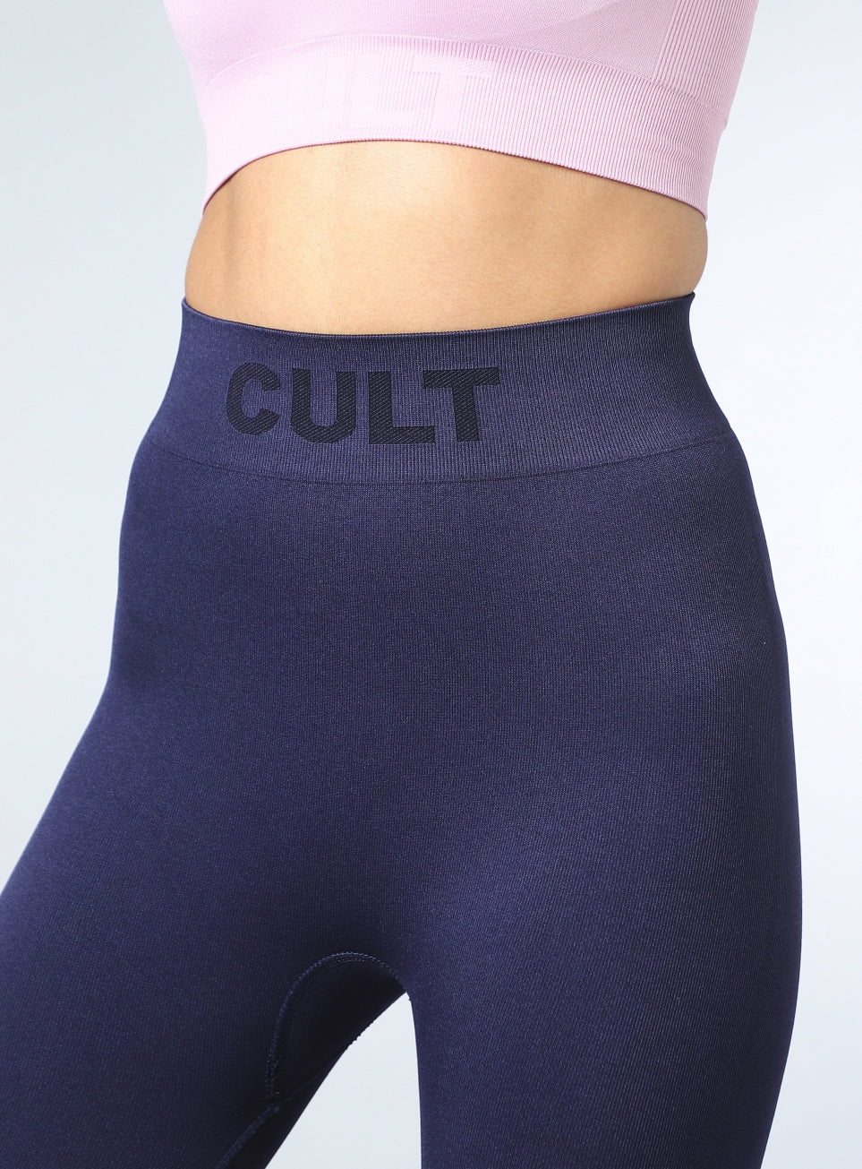 Women's Navy Sculpt Fit Seamless Tights - Image 8