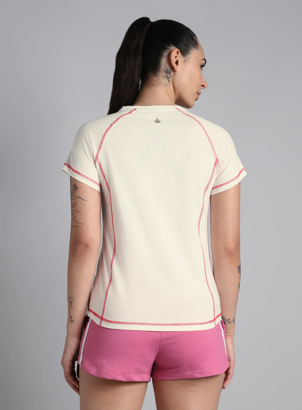 Women's Off White Power Line T-shirt - Image 7