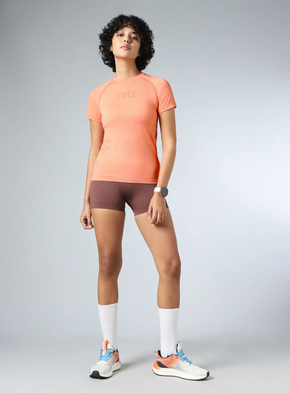 Women's Peach Contour Seamless T-shirt - Image 2