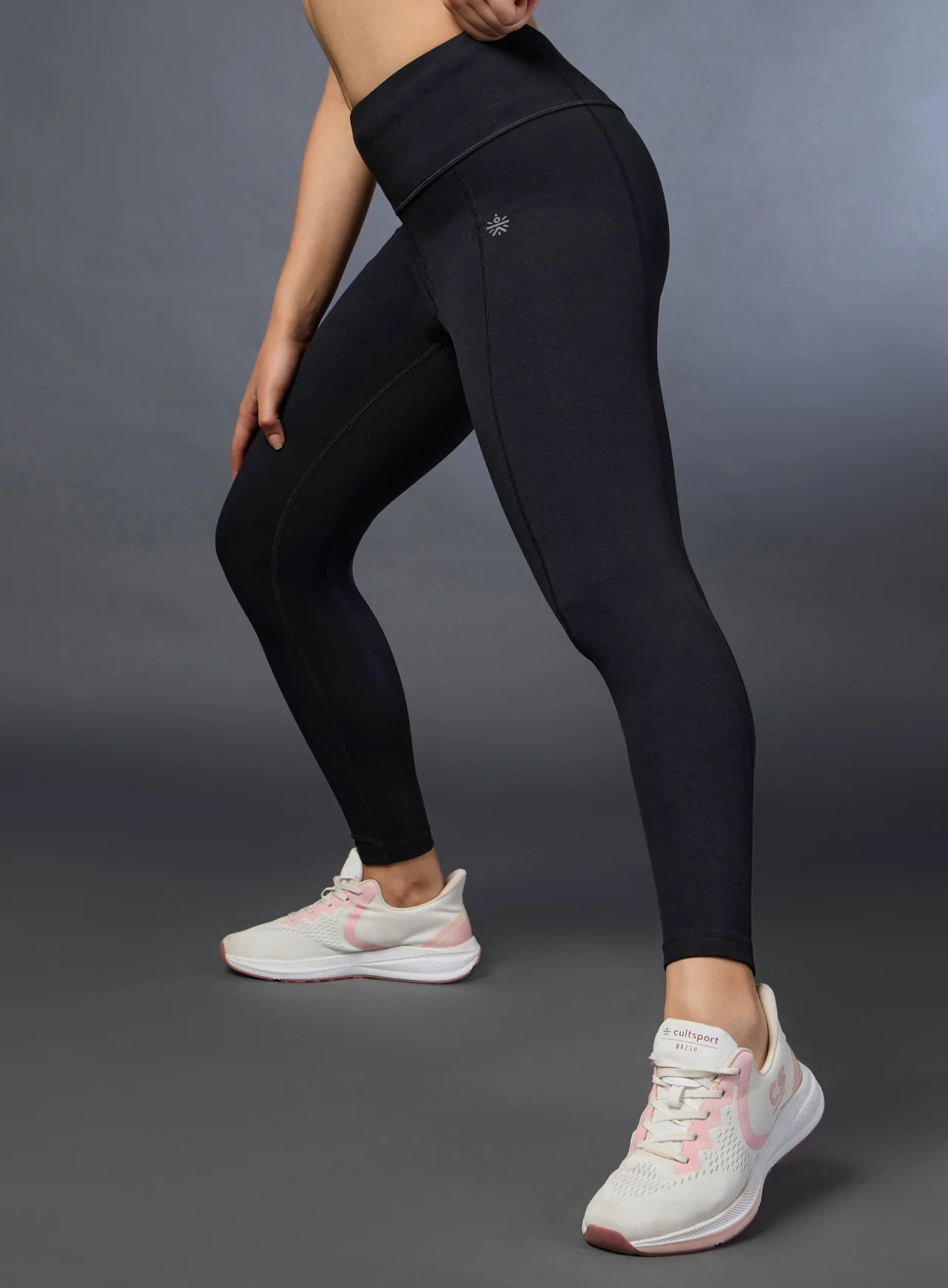 Women's Performance Cotton Black Tights