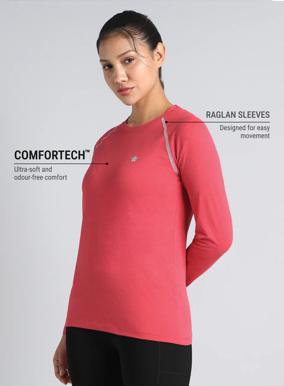 Women's Pick Active Day COMFORtech Full Sleeve T-shirt - Image 5
