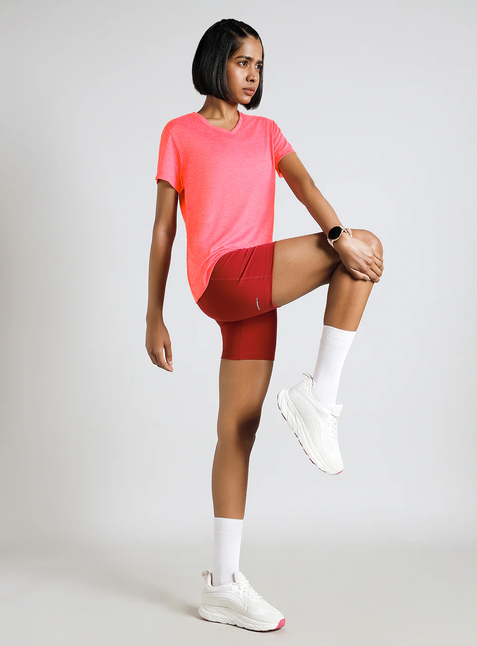 Women's Pink Cult Ulitmate Training COMFORtech™ V-Neck T-shirt - Image 2