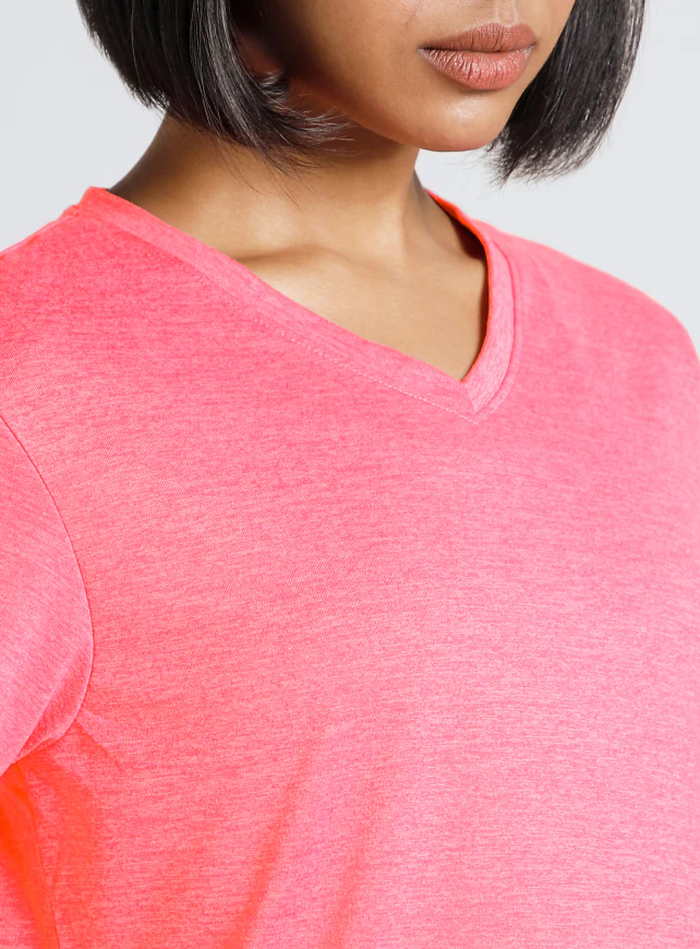 Women's Pink Cult Ulitmate Training COMFORtech™ V-Neck T-shirt - Image 9